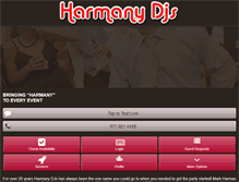 Tablet Screenshot of harmanydjs.com